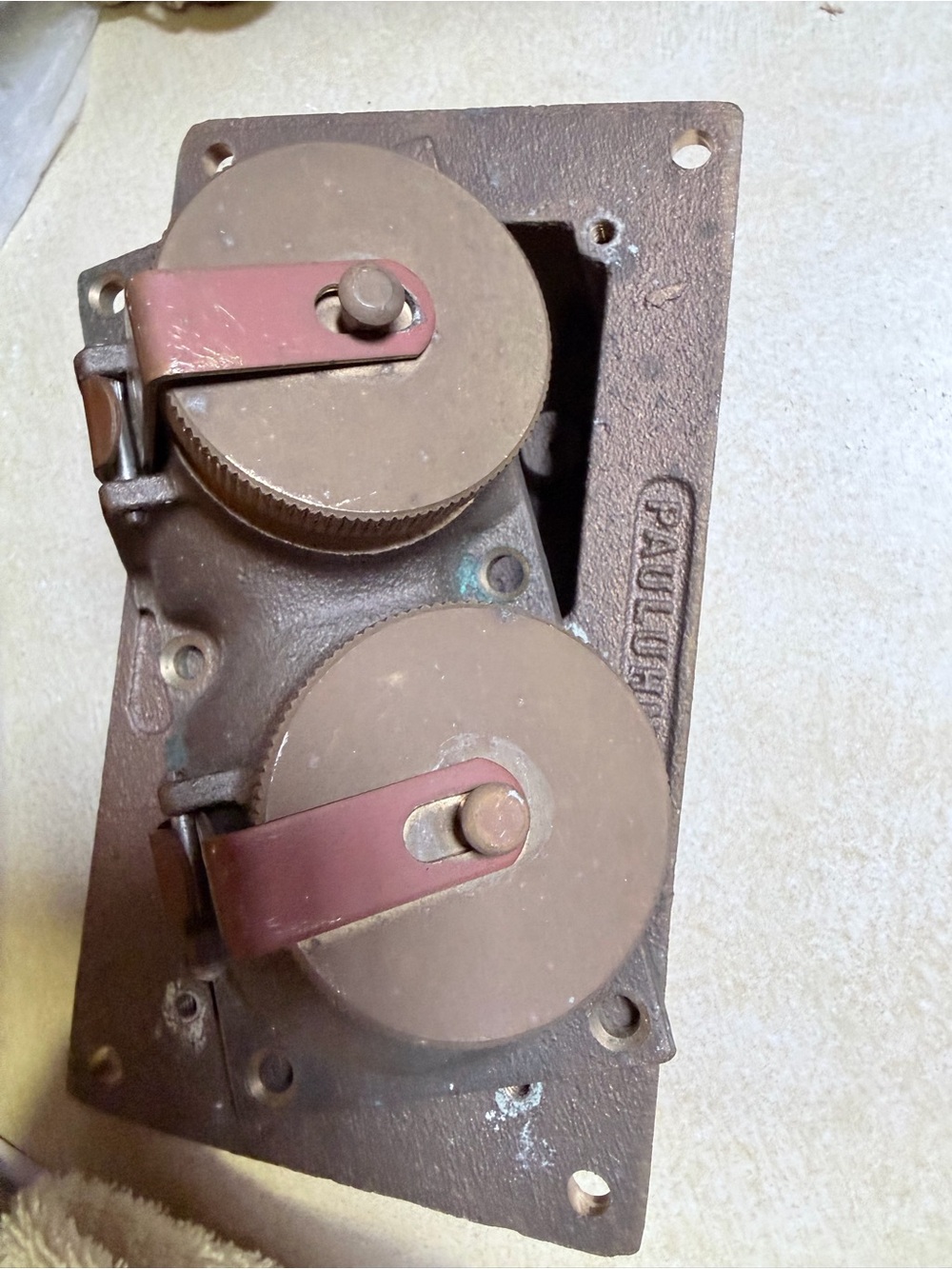 New old stock never installed Pauluhn marine double receptacle